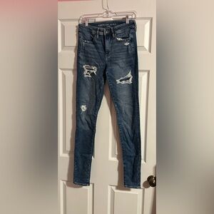 American Eagle Outfitters Cozy Blue Jeans size 6xlong